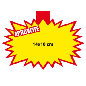 Cartazes Para Marcação Splash Aproveite 14 x 10 cm