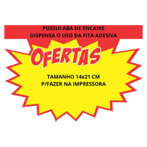 Cartazes Para Marcação Splash Oferta 14 x 21 cm