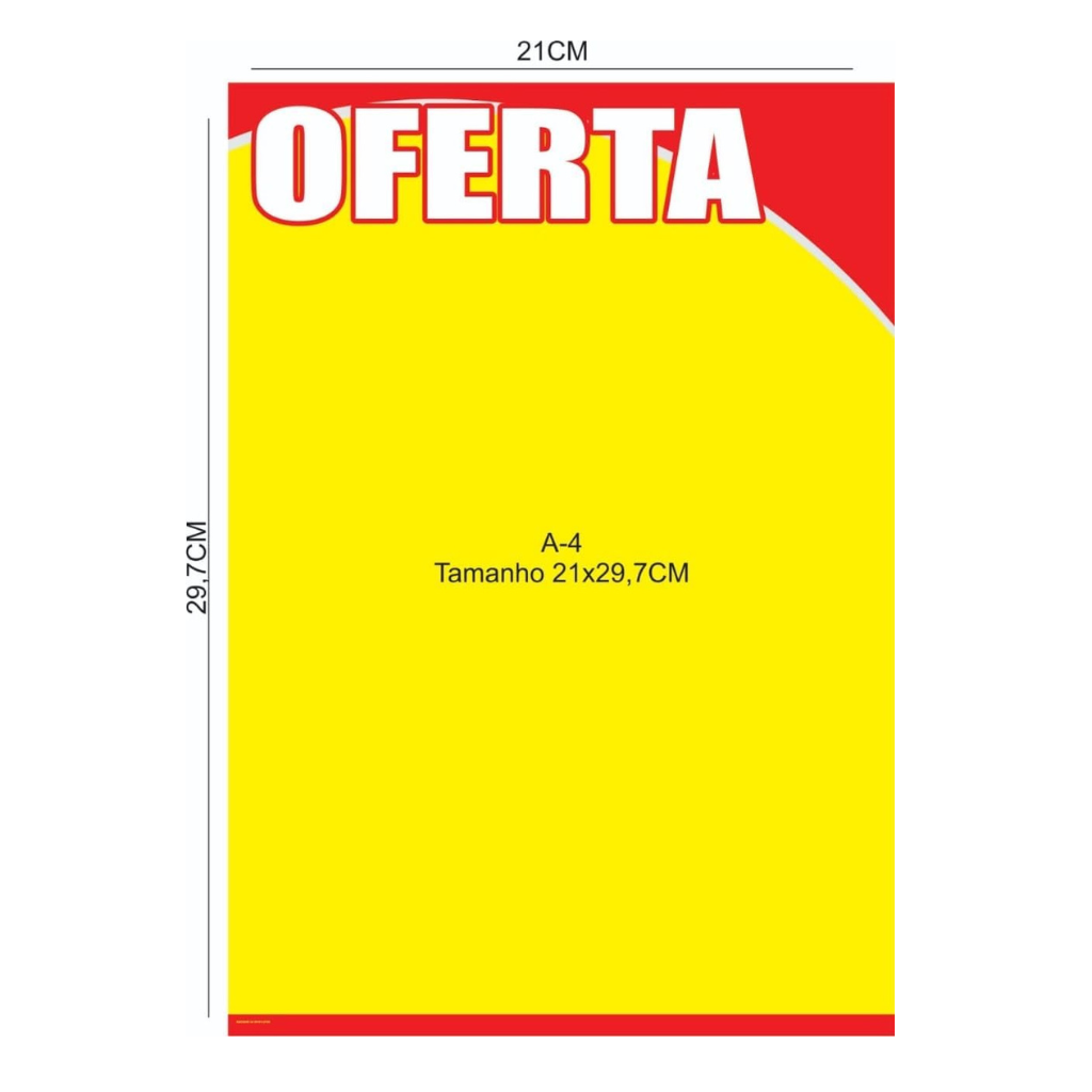 Cartazes de OFerta A4 - OFERTA | 21 X 30