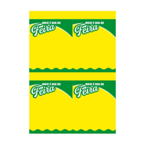 Cartazes de OFerta A4 - HOJE É DIA DE FEIRA| 4 CARTAZES POR FOLHAS