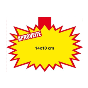 Cartazes Para Marcacao Splash Aproveite 14 x 10 cm