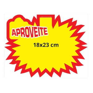 Cartazes Para Marcacao Splash Aproveite 18 x 23 cm