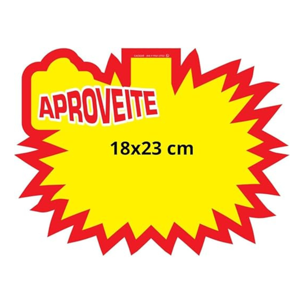 Cartazes Para Marcacao Splash Aproveite 18 x 23 cm