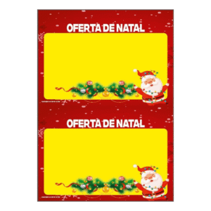 Cartazes de OFerta A4 - NATAL | 2 CARTAZES POR FOLHAS