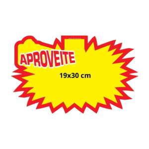 Cartazes Para Marcacao Splash Aproveite 19 x 30 cm